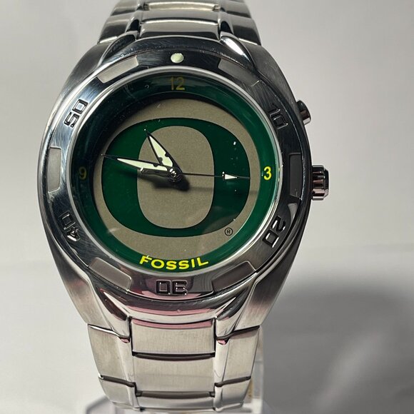 Oregon Ducks NCAA Stainless-Steel Kaleido Watch by Fossil NEW (RARE) - Picture 7 of 9
